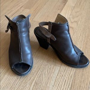 Frye Izzy Artisan slung open toe bootie size 7 1/2